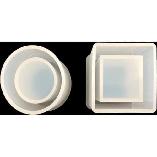 Silicone Mold Epoxy Resin DIY Pen Container Organizer Hexagon Round Storage Holder Silica Molds Crafts Jewelry Making Tools