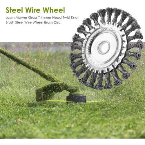 150mm Removal Grass Tray Plate for Lawnmower Steel Wire Grass Trimmer Head Rounded Edge Weed Trimmer Head Grass Brush Edger