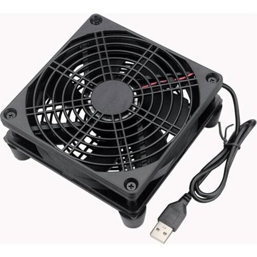 USB Fan for Cooling of Routers, TV Boxes, Microcomputers and Other Electronic Devices