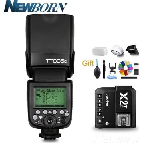 Godox 2.4G TT685C TT685-C HSS TTL Camera Flash Speedlite X2T-C Bluetooth Smartphone Transmitter For Canon 5D 7D 80D 810D 550D