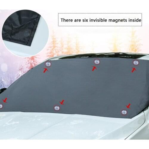 Car Front Windshield Snow Ice Protection Sun Shield Cover Visor Oxford Cloth Protector