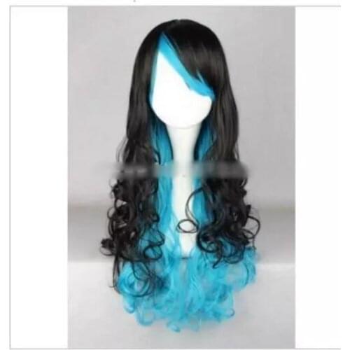 Zhaoxia++078317@Q8@* ++ 0846 65cm Long Mix Color Curly Cosplay Wig