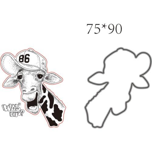 Giraffe in the Hat Transparent Silicone Rubber Stamp and Metal Die Sheet Cling Scrapbooking DIY Cute Pattern Photo Album