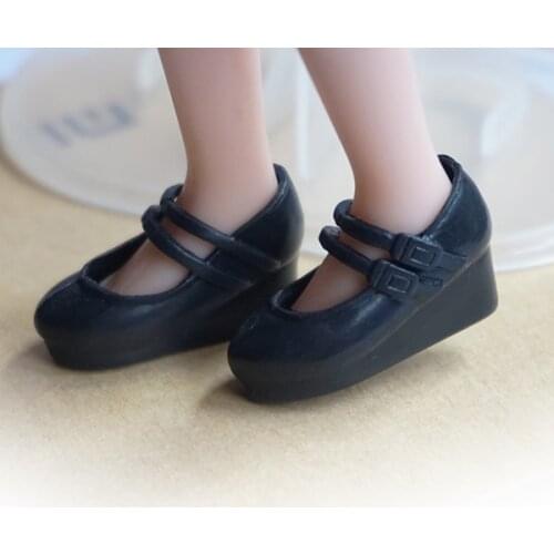 1/6 High Heel Shoes For Dolls For Licca Momoko Doll Blyth doll Shoes Fashion Plastic Shoes For Girls Dolls White Red Shoes