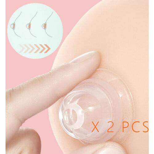1 Pairs Nipple Aspirator Puller Niplette Treatment Redress Sucking Redress Correction Sexy Silicone Vacuum Sucker Wear