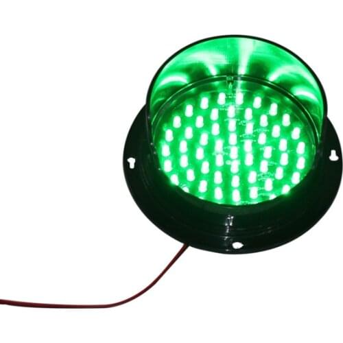 DC24V CE approved customized mini 125mm green LED traffic signal lamp