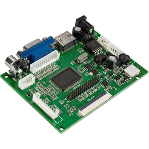 7inch 50pin 800x480 lcd controller board TTL AT070TN90/92/94 AV HDMl VGA input for raspberry pie car monitor 5V-24V power supply