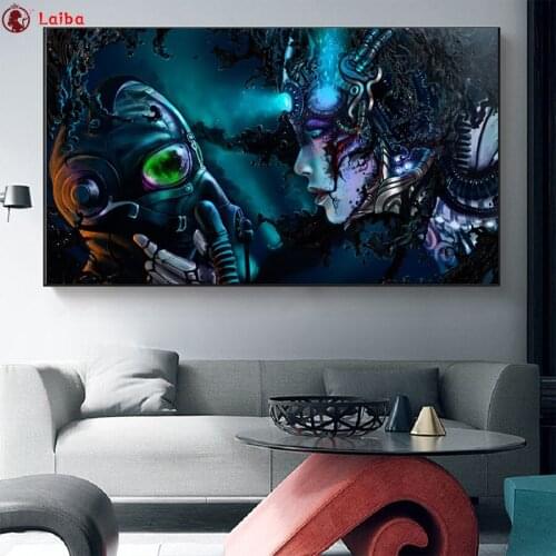 DIY round square diamond embroidery Graffiti art game characters pattern cross stitch kits 5d diamond painting rhinestone