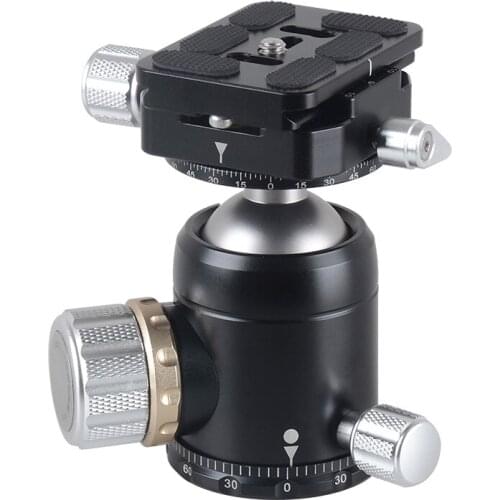 Matton Q44 Aluminum Tripod Ball Head Ballhead Quick Release Plate Pro Camera Tripod Max load to 15kg