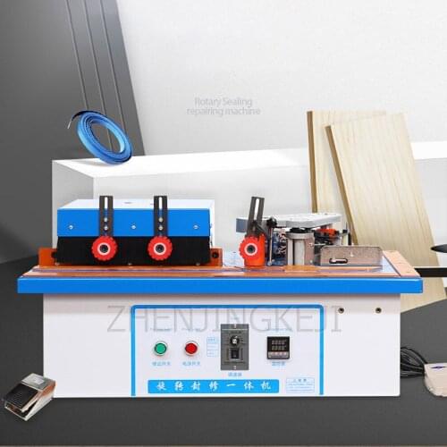 Automatic Woodworking Edge Banding Machine Manual Furniture Straight Curved Dual Purpose Double Sided Gluing Wood Trimming Tools