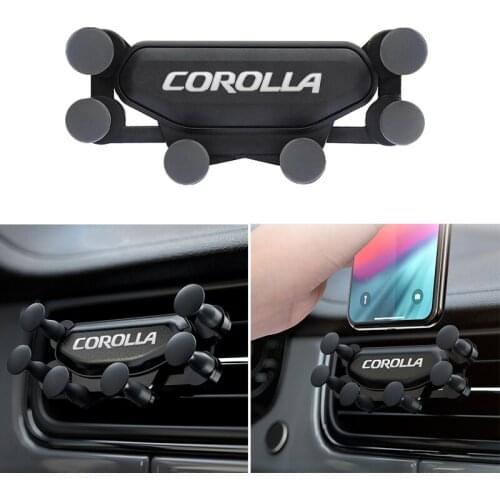 Car Phone Holder Horizontal Vertical Screen Rotating Gravity Bracket For Toyota corolla