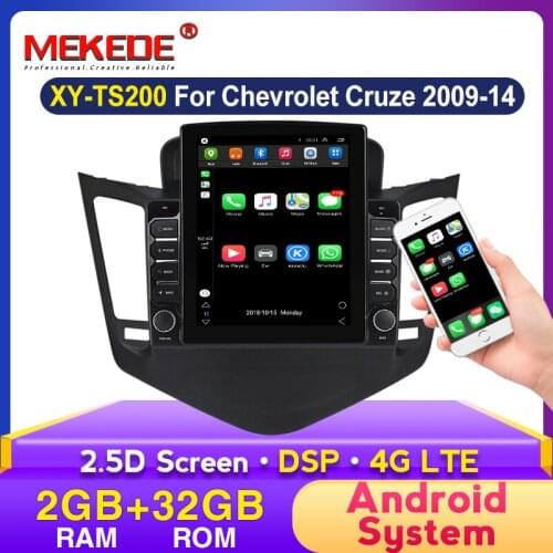 4G LTE Tesla Screen android Car multimedia player For Chevrolet Cruze 2008-2012 Car Radio Video Player Navigation GPS 2 din dvd