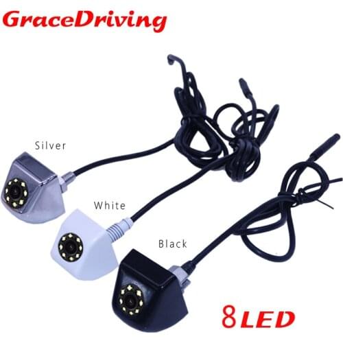 Free Shipping New 3color available White beauty/Silver top grade/Black Car rear view camera 170 degree universal CCD rear camera