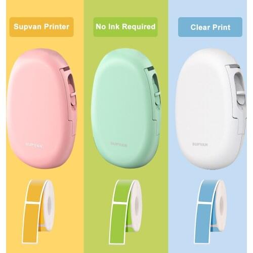 Supvan E10 Bluetooth Thermal Label Printer Wireless Labeling Machine Portable Sticker Label Maker for Home Office School New