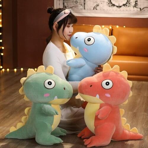 40/55/70cm Big Eyes Dinosaur Toy Cute Plush Toy Lovely Kids Baby High Quality Doll Sleep Pillow Birthday Gift