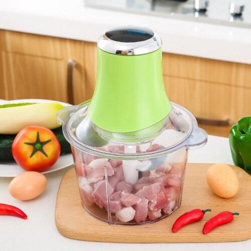 Electric Chopper Meat Grinder Mincer 2L Capacity Electric Chopper Auto Mincing Machine Household Grinder Baby Food Processor