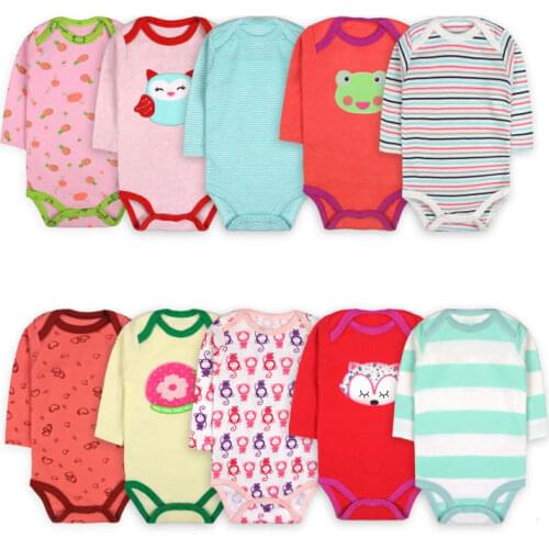 Боди с длинным рукавом для малышек ELVESNEST China At AliExpress