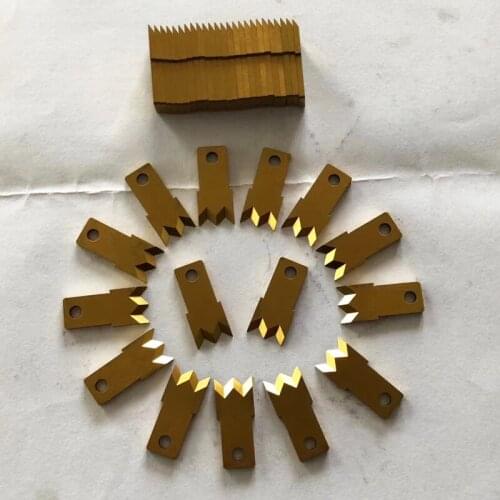Electroplating Blade for Automatic Wire Stripping Machine Tungsten Carbide Steel Knife Blade for Cable Stripper Machine