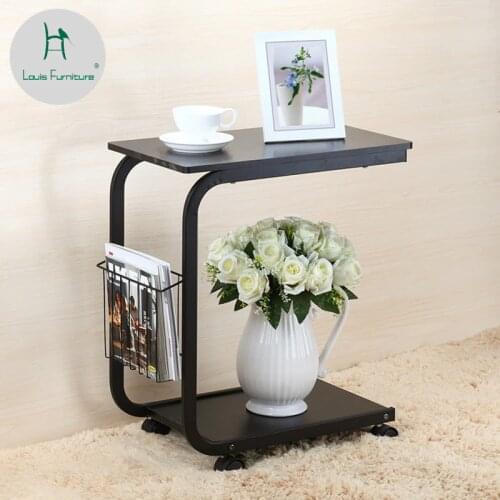 Louis Fashion Coffee Tables Simple Modern Mini Living Room Sofa Mobile Leisure