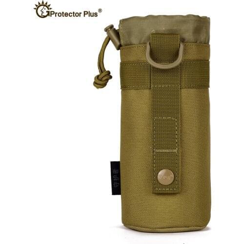 MOLLE Single Water Bottle Climbing Bags Kettle Pouch Army Durable Men Travel Tactical Water Bag for Hiking Trekking