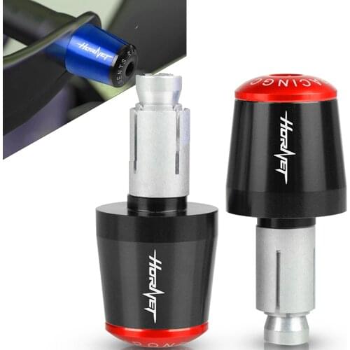 Motorcycle 7/8'' 22MM Handlebar Grips Handle Bar Cap End Plugs For Honda CB400 CBR CB500 CBF600 Hornet 600 900 CB600F CB500F