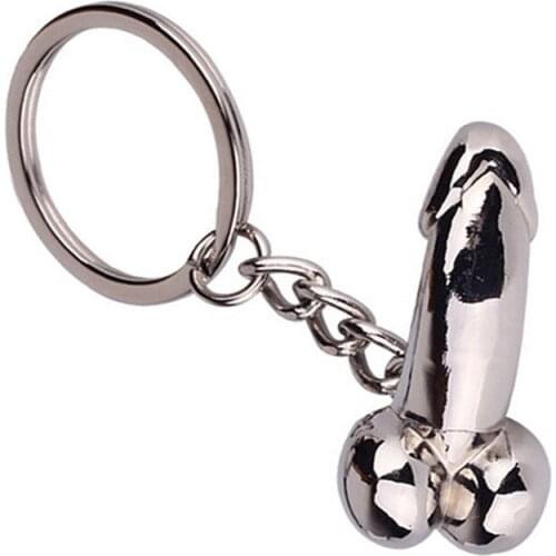Male genitalia keychain sexy penis keyring car key pendant key chains accessories for gift