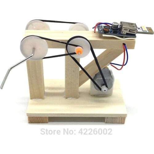 DIY Kit Electric Generator Science Experiment Kids Electronic Education STEM Physics Toys Technology Project for Children Boy