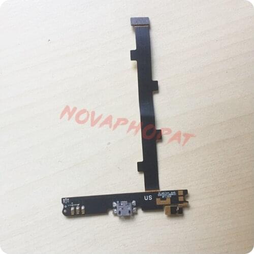 Novaphopat Charging Dock Port For Alcatel One Touch Idol X OT6040 6040 6040D USB Charger Port Flex Cable Mic Microphone board
