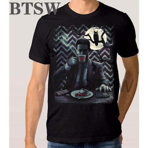 2020 New Design Twin Peaks Agent Cooper T-Shirt David Lynch 100% Cotton Dale Cooper Tee New Summer Fashion Cool Mens Clothing