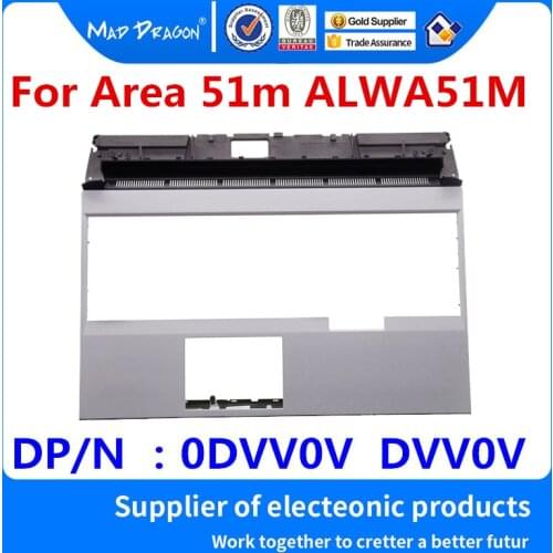 NEW original Laptop Replacement Palmrest Upper Cover Case For Dell Alienware Area 51m ALWA51M White C shell 0DVV0V DVV0V