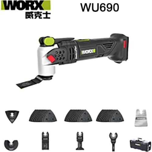 Worx WU690 20V Brushless Motor Sonicrafter Oscillating Multi-Tool SDS Chuck 6 Speeds Large Swing Angle Power Tool WORX WU690