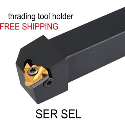 OYYU 12mm 16mm 20mm 25mm SER SER1212H16 20*20 16*16 CNC Cutter External Lathe Tools Threading Toolholder Turning Tool Holder