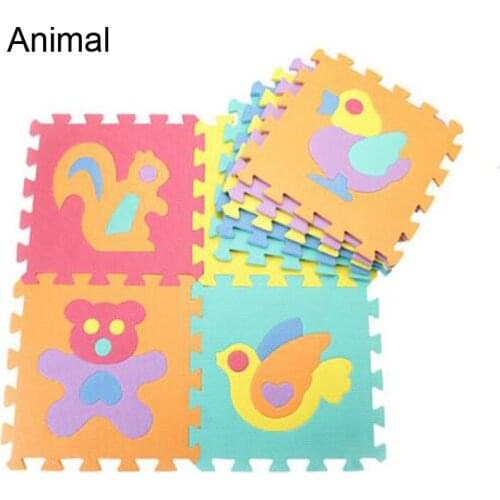 Foam Puzzle Animal Pattern Kids Rug Carpet Split Joint EVA Baby Play Mat Children Foldable Toys Indoor Soft Activity Puzzles