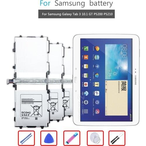 Tablet Li-Polymer Battery For Samsung Galaxy Tab 3 10.1 GT P5200 P5210 P5220 P5213 Replacement Battery T4500E T4500C 6800mAh