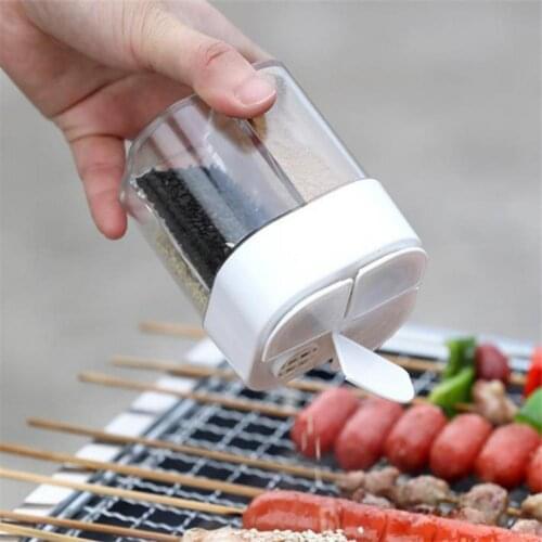 Plastic Great Salt Pepper Condiment Dispenser Lightweight Spice Dispenser Compact for Household