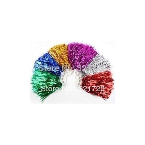 Cheerleader pompons ( 10 pieces/lot) 80G Cheering pompoms Cheerleading supplies Color can choose