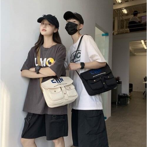 Simple Satchels Famous Brand Business Men Bag Luxury Canvas Handbag Black Laptop Bag Man Shoulder Crossbody Bag