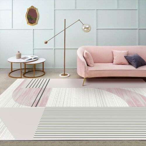 Simple Carpet Rug For Living Room Nordic Wood Floor Thick Rug Non-slip Modern Carpet For Parlor Dining Mat Coffee Table Bedroom