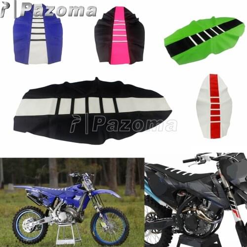 Rubber Gripper Soft Motorcycle Motorbike Seat Cover for Honda Kawasaki Yamaha SUZUKI EXC SX Off Road Motocross MX Dirt Bike