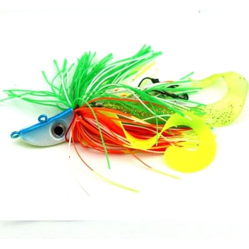 Seaknight Fishing lure Lead head hook soft baits Grubs soft bait Laser spraying Ocean fishing Buzzbait 20g