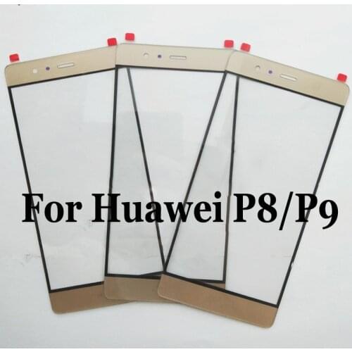A quality For Huawei P8 P9 TouchScreen Touch panel Digitizer For Huawei P 8/P 9 Touch Screen Glass panel Without Flex Cable