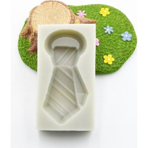 Tie shaped fondant cake decoration silicone mold chocolate mold diy baking tool super clay molds