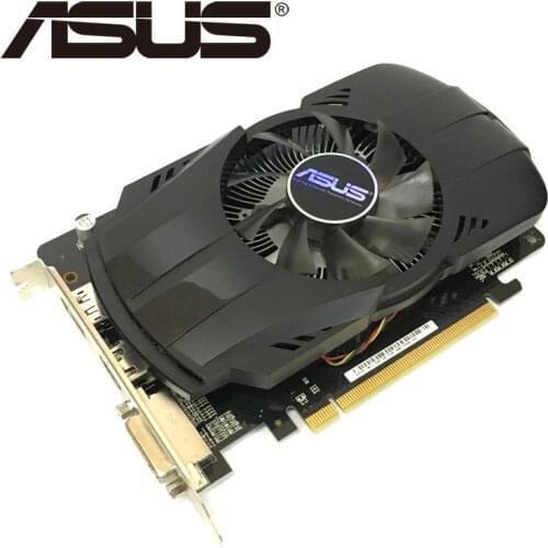 ASUS Video Card HD7750 1GB 128Bit GDDR5 Graphics Cards for ATI Radeon HD 7750 VGA Cards Used Equivalent GTX 750 GTX650 Ti