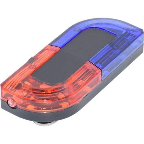 Waterproof Blue Red Yellow Color LED Flashing Shoulder Lamp Light Alarm Patrol Warning Light Built-in Electric Whistle