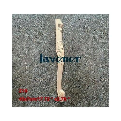 Z19 -45x7cm Wood Carved Onlay Applique Carpenter Decal Wood Working Carpenter Table Leg