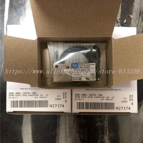 34B-ABA-GDFA-1BA MAC Solenoid Valve 100% New Original