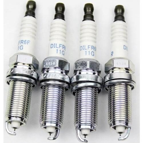 4pcs 12290-RBJ-003 DILFR6F11G Dual Iridium Spark Plug For Honda Insight 1.3 Hybrid Civic IX 1.5 DILFR6F-11G