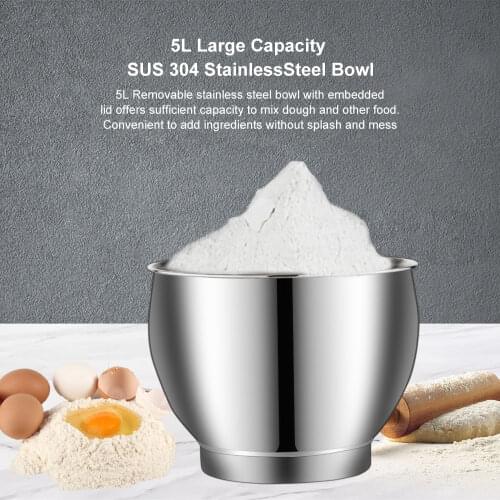 5L stainless steel bowl container for BioloMix stand mixer BM-1902