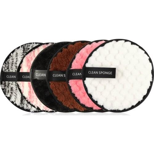 6PCS Makeup Removal Sponge Flutter Wash Cleaning Cotton Flapping Reusable Wet Sponge Face Puff Soft Natural Cleaner Tools NEW