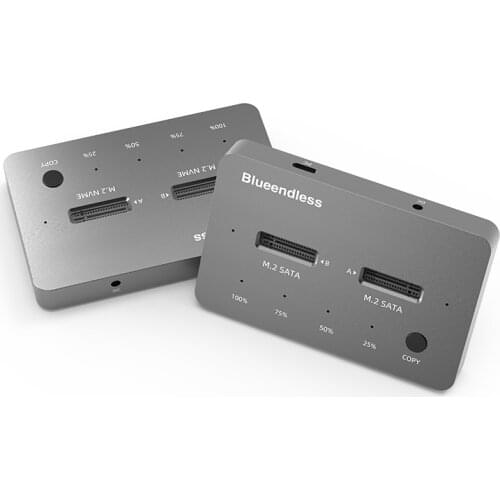 Blueendless Clone SSD m.2 Enclosure Support PCIe NVME/NGFF with M Key/B&M Key SSD Type C 3.1 Solid Disk case ssd enclosure